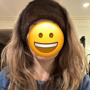 Real Brown Mink Fur Headband